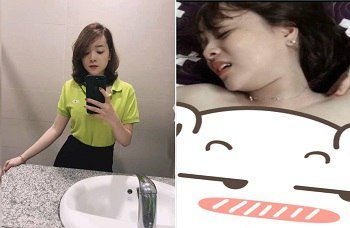 Em nhân viên ngân hàng ACB và ông sếp thực hiện hành động 18+